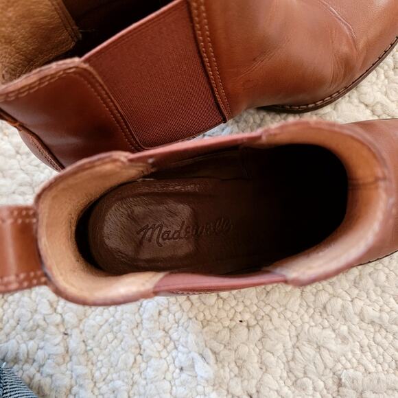 Madewell Ankle Boots Brown Leather - Picture 3 of 5